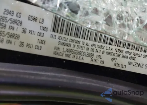 2011 Jeep Grand Cherokee Limited from USA, damaged, VIN 1J4RR5GG0BC612899